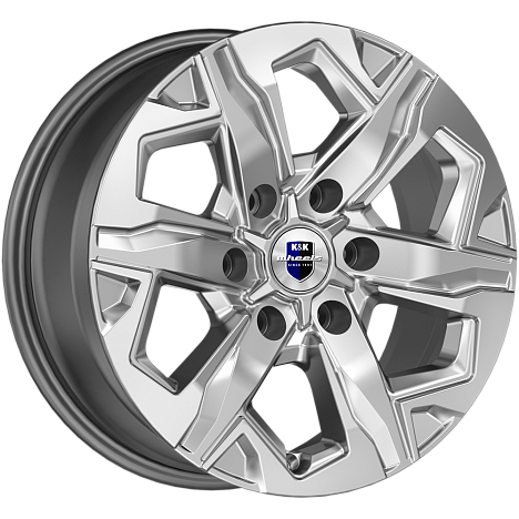 Тейт (КС1050) 7.500xR17 6x139.7 DIA100.1 ET36 дарк платинум Тейт (КС1050) 7.500xR17 6x139.7 DIA100.1 ET36 дарк платинум
