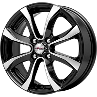 Литые диски Дайс (КС696) 6.000xR15 4x114.3 DIA66.1 ET40 Блэк Джек для Nissan Almera