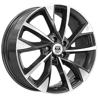 Литые диски Роквуд (КС900) 7.000xR17 5x105 DIA56.6 ET38 алмаз черный