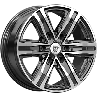 Литые диски R8 (КС1174) 7.500xR17 6x114.3 DIA66.1 ET30 алмаз черный