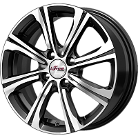 Литые диски Апероль (КС862) 6.000xR15 4x98 DIA58.5 ET35 Блэк Джек для Lada 2115 Samara 2