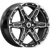 Литые диски Дистрикт (КС1159) 8.000xR18 6x114.3 DIA67.1 ET46 алмаз черный