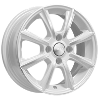 Литые диски МОНАКО (КЛ185) 5.500xR14 4x100 DIA67.1 ET38 алмаз-белый для Toyota Yaris