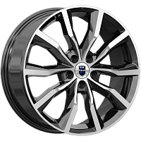 Литые диски Портер (КС906) 7.500xR18 5x112 DIA66.6 ET40 алмаз черный Литые диски Портер (КС906) 7.500xR18 5x112 DIA66.6 ET40 алмаз черный