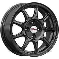 Литые диски Эвил (КС1068) 5.500xR14 4x98 DIA58.5 ET35 BK для Lada 2172 Priora Hatchback
