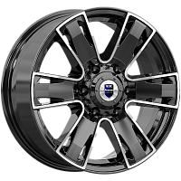 Литые диски Севенна (КС726) 7.000xR17 6x139.7 DIA100.1 ET33 алмаз черный для Haval H5