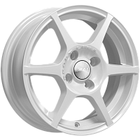 Литые диски ЯГУАР (КЛ147) 5.500xR14 4x100 DIA67.1 ET38 белый для Daihatsu Cuore