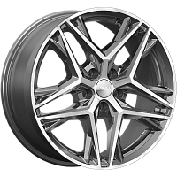 Литые диски Челси (КЛ1100) 8.000xR18 5x114.3 DIA67.1 ET38 алмаз графит для Land Rover Freelander