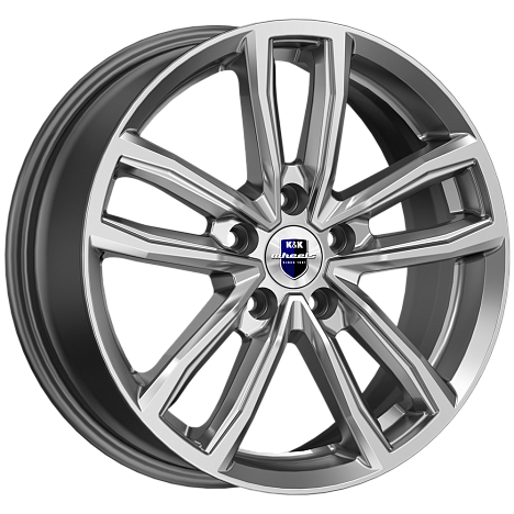 Каланг (КС1086) 6.500xR17 5x114.3 DIA66.6 ET37 дарк платинум Каланг (КС1086) 6.500xR17 5x114.3 DIA66.6 ET37 дарк платинум