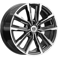 Литые диски Лацио (КС964) 7.500xR17 5x110 DIA67.1 ET38 алмаз черный для Changan Cs35