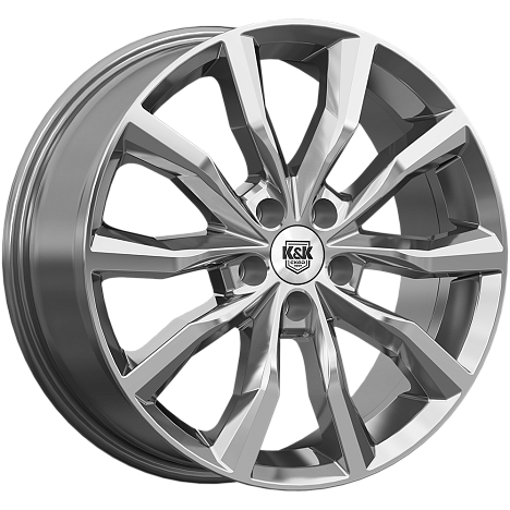 Портер (КС906) 7.500xR18 5x110 DIA67.1 ET45 дарк платинум Портер (КС906) 7.500xR18 5x110 DIA67.1 ET45 дарк платинум