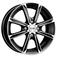 Литые диски Фреш (КС1241) 5.000xR14 4x98 DIA58.5 ET35 Блэк Джек для Lada 2115 Samara 2