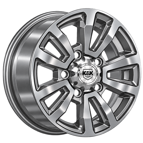 Алтай (с колпаком) (КС1224) 7.000xR16 5x139.7 DIA98.2 ET35 дарк платинум Алтай (с колпаком) (КС1224) 7.000xR16 5x139.7 DIA98.2 ET35 дарк платинум