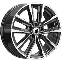 Литые диски Лацио (КС964) 7.500xR17 5x114.3 DIA67.1 ET45 алмаз черный для Hongqi