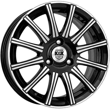 Сиеста (КС477) 5.000xR13 3x98 DIA60.2 ET35 алмаз черный