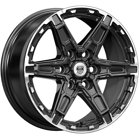 Дистрикт (КС1159) 8.000xR18 6x114.3 DIA66.1 ET42 черный бриллиант