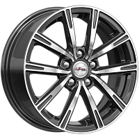 Литые диски Драйвер (КС996) 6.000xR15 5x100 DIA57.1 ET43 Блэк Джек для Volkswagen Fox