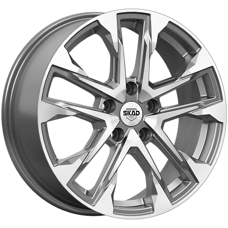 АТАКОР (КЛ376) 7.000xR17 5x114.3 DIA60.1 ET39 алмаз графит