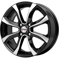 Литые диски Дайс (КС696) 6.000xR15 4x100 DIA54.1 ET48 Блэк Джек