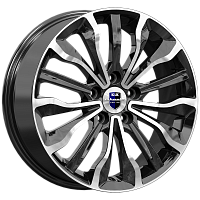 Литые диски Атакама (КС756) 6.500xR17 5x114.3 DIA66.1 ET40 алмаз черный для Nissan Qashqai + 2