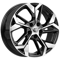 Литые диски КС1062 (ZV 17_Lifan_X70) (КС1062) 6.500xR17 5x114.3 DIA67.1 ET35 алмаз черный для Jeep Compass
