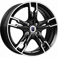 Литые диски Солар (КС875) 7.000xR17 4x100 DIA67.1 ET38 алмаз черный SK для Vortex Corda