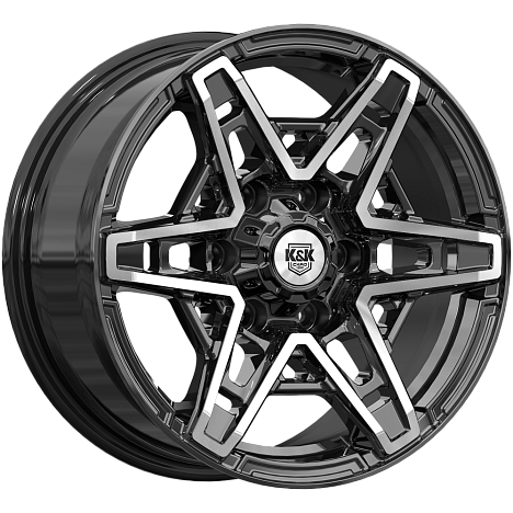 Блэкберн (КС1129) 8.000xR17 6x139.7 DIA100.1 ET42 алмаз черный