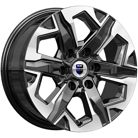 Тейт (КС1050) 7.500xR17 6x139.7 DIA67.1 ET38 алмаз черный