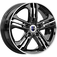 Литые диски Trinity-оригинал (КС615) (КС615) 6.000xR15 5x100 DIA57.1 ET38 алмаз черный для Volkswagen Polo Fun