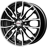 Литые диски Флайт (КС676М) 5.500xR14 4x100 DIA67.1 ET45 Блэк Джек для Lifan Smily