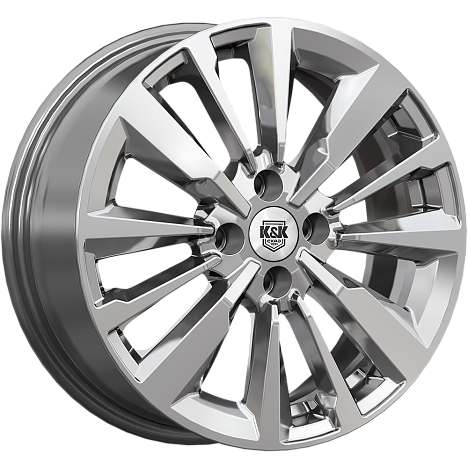 Эрман (КС997) 6.500xR16 4x100 DIA60.1 ET37 дарк платинум
