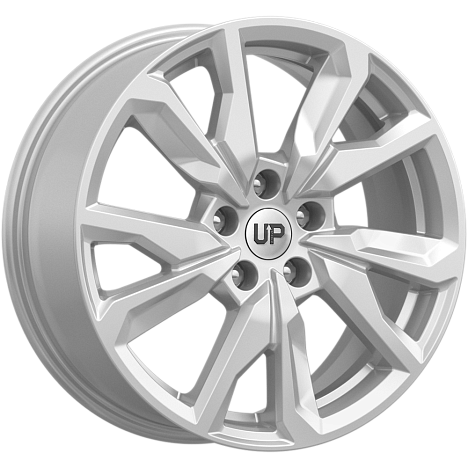 Up114 (КС1023) 7.000xR17 5x114.3 DIA67.1 ET43 Silver Classic