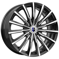 Литые диски Акцент (КС641) 5.500xR14 4x100 DIA56.6 ET45 алмаз черный для Daewoo Kalos