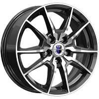 Литые диски Адамар (КС886) 6.500xR16 5x108 DIA63.35 ET50 алмаз черный для Ford Kuga