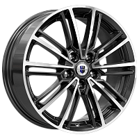Литые диски Эрфурт (КС898) 7.000xR17 5x100 DIA56.1 ET48 алмаз черный для Subaru Xv