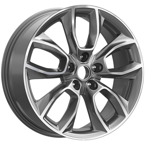 КР001 (18_Hongqi H5 II) (КР001) 7.000xR18 5x114.3 DIA67.1 ET45 Diamond gloss graphite
