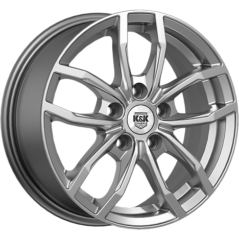 Фрост (КС1048) 6.500xR15 5x110 DIA65.1 ET35 дарк платинум Фрост (КС1048) 6.500xR15 5x110 DIA65.1 ET35 дарк платинум