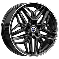 Литые диски Колумб (КС1038) 7.000xR19 5x112 DIA57.1 ET38 алмаз черный для MG Hs