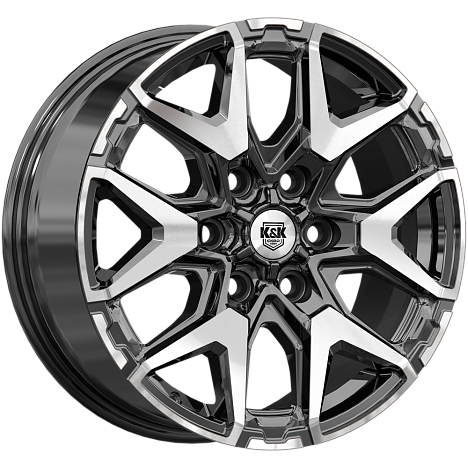 Гангут (КС1176) 7.500xR18 6x139.7 DIA92.5 ET50 алмаз черный