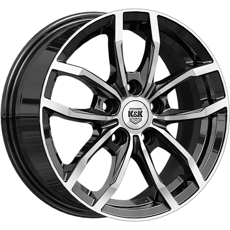 Фрост (КС1048) 6.500xR15 5x112 DIA57.1 ET43 алмаз черный