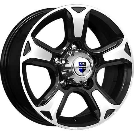 Атлант (КС757) 7.000xR16 5x139.7 DIA108.5 ET35 алмаз черный