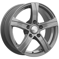 Литые диски SAKURA (КЛ146) 6.500xR15 5x100 DIA57.1 ET35 графит для Volkswagen Polo