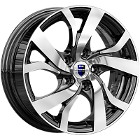 Литые диски Палермо-оригинал (КС607) (КС607) 6.500xR16 5x114.3 DIA67.1 ET43 алмаз черный для Mitsubishi Galant