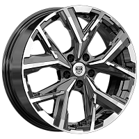 Литые диски Айона (КС1169) 6.500xR18 5x114.3 DIA64.1 ET40 алмаз черный Литые диски Айона (КС1169) 6.500xR18 5x114.3 DIA64.1 ET40 алмаз черный
