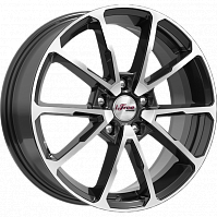 Литые диски Skibidi (КС909) 6.500xR17 5x114.3 DIA67.1 ET50 Блэк Джек для KIA Cerato