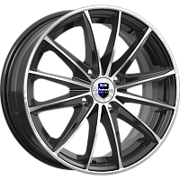 Литые диски Пойнт Бланк (КС884) 6.000xR15 4x100 DIA67.1 ET35 алмаз черный SK для Solaris