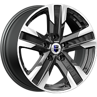 Литые диски Висмут (КС1009) 7.000xR16 5x108 DIA67.1 ET33 алмаз черный для Alfa Romeo 166