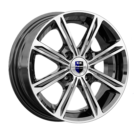 Флэш (КС710) 5.000xR13 4x114.3 DIA69.1 ET45 алмаз черный