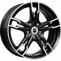 Литые диски Солар (КС875) 7.000xR17 5x114.3 DIA67.1 ET40 алмаз черный SK для Dodge