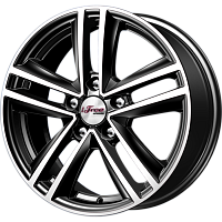 Литые диски Катар (КС885) 6.500xR16 5x114.3 DIA67.1 ET45 Блэк Джек для Mitsubishi Galant